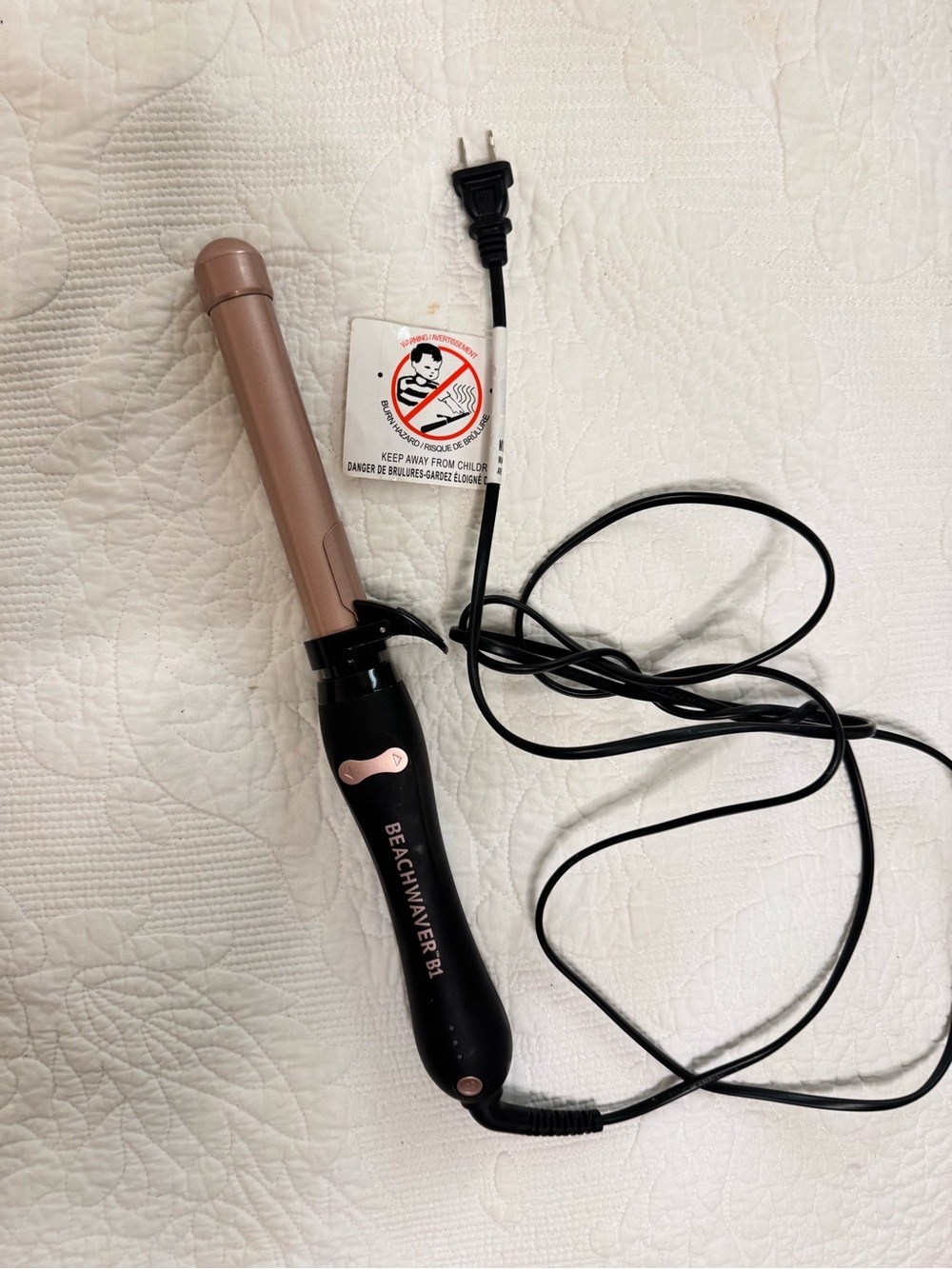 Beachwaver B1 Ceramic Rotating Curling Iron Midnight Rose - BW160BX